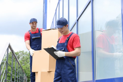 Professional team assisting with storage in Islington